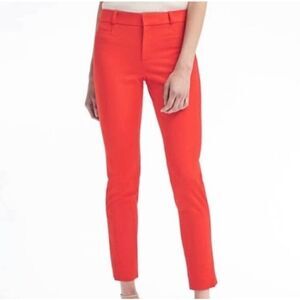 Banana Republic Sloan Ankle Skinny Orange Dress Pants Size 4